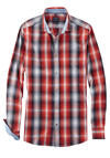 Produktbild fr 'OLYMP Casual regular fit Hemd Langarm New Kent Kragen Karo rot'