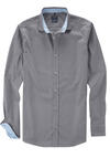 Produktbild fr 'OLYMP Casual regular fit Hemd Langarm New Kent Kragen Muster grau'