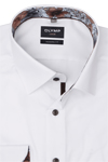 Produktbild fr 'OLYMP Luxor modern fit Hemd extra langer Arm New Kent Kragen Struktur wei'