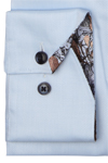 Produktbild fr 'OLYMP Luxor modern fit Hemd Langarm New Kent Kragen Struktur hellblau'
