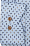 Produktbild fr 'OLYMP Luxor modern fit Hemd extra langer Arm New Kent Kragen Muster hellblau'