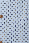 Produktbild fr 'OLYMP Luxor modern fit Hemd extra langer Arm New Kent Kragen Muster hellblau'