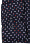 Produktbild fr 'OLYMP Luxor comfort fit Hemd Langarm New Kent Kragen Muster dunkelblau'