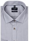 Produktbild fr 'OLYMP No. Six super slim Hemd Langarm New Kent Kragen Muster braun'