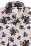 Produktbild f�r 'OLYMP Level Five body fit Hemd extra langer Arm New Kent Kragen Blumenmuster beige'