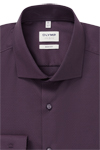 Produktbild f�r 'OLYMP Level Five body fit Hemd extra langer Arm Arm New Kent Kragen Rautenstruktur aubergine'