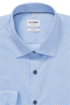 Produktbild f�r 'OLYMP Level Five body fit Hemd extra langer Arm Arm New Kent Kragen Muster blau'