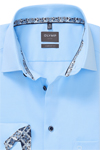 Produktbild f�r 'OLYMP Luxor comfort fit Hemd Langarm New Kent Kragen Struktur hellblau'