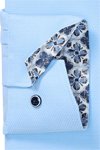 Produktbild f�r 'OLYMP Luxor comfort fit Hemd Langarm New Kent Kragen Struktur hellblau'