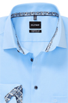 Produktbild f�r 'OLYMP Luxor comfort fit big Hemd Langarm New Kent Kragen Struktur hellblau'