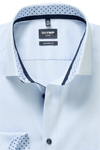 Produktbild f�r 'OLYMP Luxor modern fit Hemd Langarm New Kent Kragen Streifen hellblau'