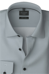 Produktbild f�r 'OLYMP No. Six super slim Hemd Langarm New Kent Kragen Struktur hellgrau'