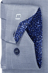 Produktbild f�r 'OLYMP No. Six super slim Hemd Langarm New Kent Kragen Muster dunkelblau'