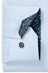 Produktbild f�r 'OLYMP No. Six super slim Hemd Langarm New Kent Kragen Muster hellblau'