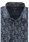Produktbild fr 'OLYMP Luxor Modern Fit Hemd Langarm New Kent Kragen Muster navy'