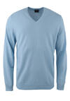 Produktbild fr 'OLYMP Casual Strick Pullover V-Ausschnitt extrafeine Merinowolle hellblau'