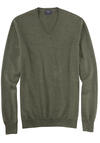 Produktbild fr 'OLYMP Casual Strick Pullover V-Ausschnitt extrafeine Merinowolle oliv'