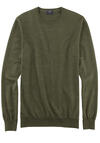 Produktbild fr 'OLYMP Casual Strick Pullover Rundhals extrafeine Merinowolle oliv'