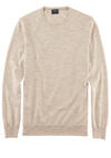 Produktbild fr 'OLYMP Casual Strick Pullover Rundhals extrafeine Merinowolle hellbraun'