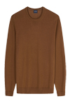 Produktbild f�r 'OLYMP Casual Stick Pullover Rundhals extrafeine Merinowolle braun'