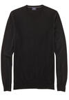 Produktbild fr 'OLYMP Casual Stick Pullover Rundhals extrafeine Merinowolle schwarz'