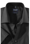 Produktbild fr 'OLYMP Luxor modern fit Hemd Halbarm New Kent Kragern Popeline schwarz'
