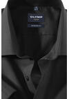 Produktbild fr 'OLYMP Luxor modern fit Hemd Halbarm New Kent Kragern Popeline schwarz'