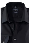 Produktbild fr 'OLYMP Luxor modern fit Hemd Langarm Long Kent Kragen Popeline schwarz'