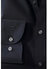 Produktbild fr 'OLYMP Luxor modern fit Hemd Langarm Long Kent Kragen Popeline schwarz'