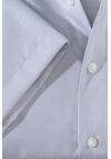 Produktbild fr 'OLYMP Luxor comfort fit Hemd Halbarm New Kent Kragen Chambray hellgrau'
