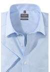 Produktbild fr 'OLYMP Luxor comfort fit Hemd Halbarm New Kent Kragen Popeline hellblau'
