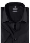 Produktbild fr 'OLYMP Luxor comfort fit Hemd Halbarm New Kent Kragen Popeline schwarz'