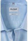 Produktbild fr 'OLYMP Level Five body fit Hemd Halbarm Popeline Stretch eisblau'