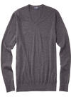 Produktbild fr 'OLYMP Casual Strick body fit Pullover V-Ausschnitt anthrazit'