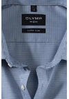 Produktbild fr 'OLYMP No. Six super slim Hemd Langarm Muster dunkelblau'