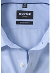 Produktbild fr 'OLYMP Luxor modern fit Hemd Langarm mit New Kent Kragen Karo hellblau'