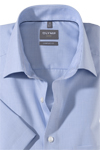 Produktbild fr 'OLYMP Luxor comfort fit Hemd Halbarm New Kent Kragen Karo hellblau'