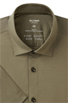 Produktbild fr 'OLYMP Level Five 24/Seven body fit Hemd Halbarm Jersey Stretch oliv'