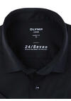 Produktbild fr 'OLYMP Luxor 24/Seven modern fit Hemd Halbarm Jersey Stretch schwarz'