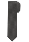 Produktbild f�r 'OLYMP Krawatte slim 6,5 cm breit aus reiner Seide Fleckabweisend Muster grau'