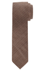 Produktbild f�r 'OLYMP Krawatte slim 6,5 cm breit aus reiner Seide Fleckabweisend Punkte braun'