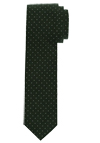 Produktbild f�r 'OLYMP Krawatte slim 6,5 cm breit aus reiner Seide Fleckabweisend Punkte gr�n'