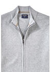 Produktbild fr 'OLYMP Casual Strick Cardigan Langarm Reiverschluss extrafeine Baumwolle hellgrau'