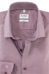 Produktbild f�r 'OLYMP Level Five body fit Hemd Langarm New Kent Kragen Twill dunkelrot'