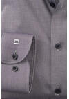Produktbild fr 'OLYMP Level Five body fit Hemd Langarm New Kent Kragen Twill schwarz'