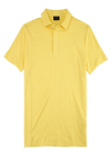 Produktbild fr 'OLYMP Regular Fit Polo Halbarm geknpfter Polokragen Leinen Stretch gelb'