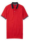 Produktbild fr 'OLYMP Regular Fit Polo Halbarm geknpfter Polokragen Baumwolle Pique rot'