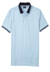 Produktbild fr 'OLYMP Regular Fit Polo Halbarm geknpfter Polokragen Baumwolle Pique aqua'