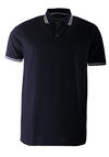Produktbild fr 'OLYMP Regular Fit Polo Halbarm geknpfter Polokragen Baumwolle Pique nachtblau'