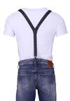 Produktbild fr 'OLYMP Hosentrger 2,5 cm breit 3 Clip Stretch Muster schwarz'